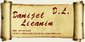 Danijel Ličanin vizit kartica
